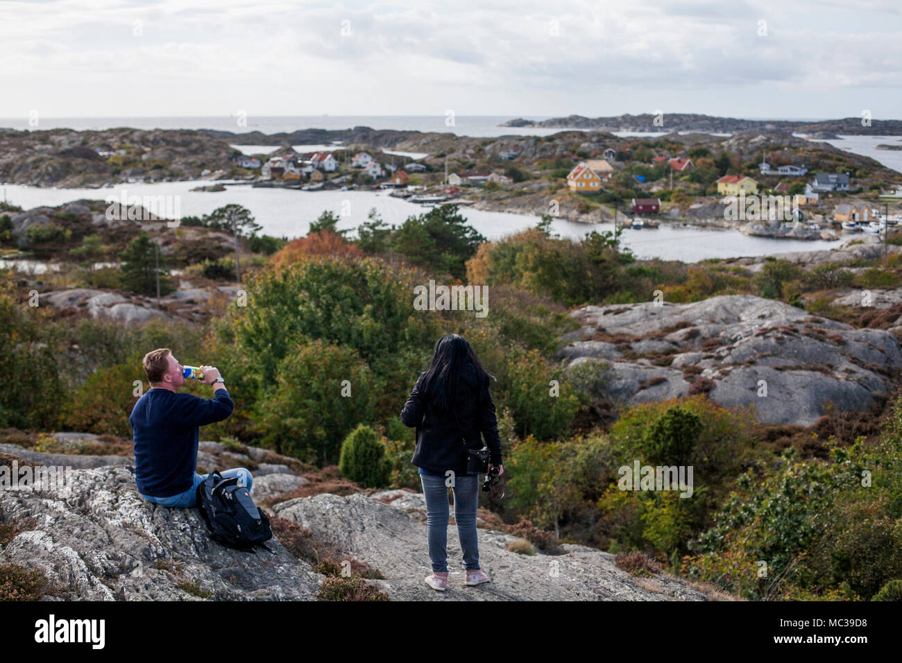 Kyrkesund città sull isola di Tjorn, Svezia 2016 Foto Stock