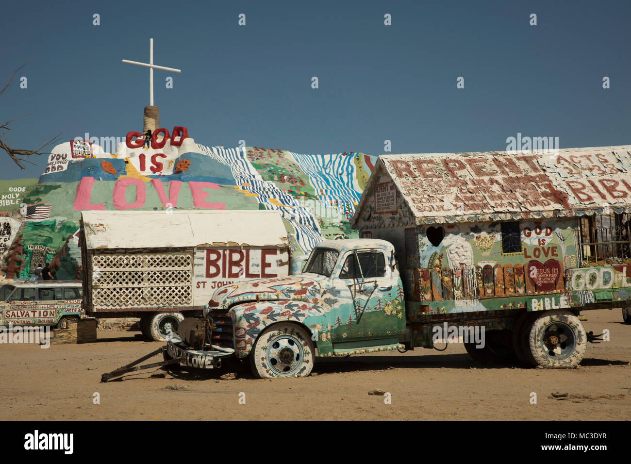 La salvezza di montagna, vicino alla città di Soletta, Salton Sea, California, Stati Uniti d'America Foto Stock