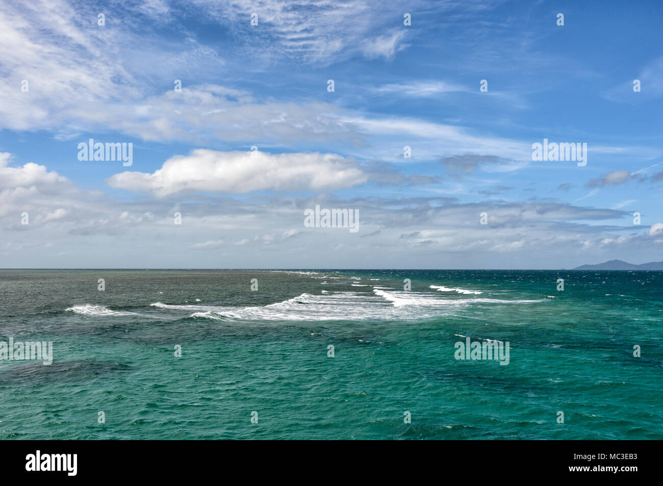 Reef parte del Great Barrier Reef Marine National Park, Patrimonio Mondiale, estremo Nord Queensland, QLD, FNQ, GBR, Australia Foto Stock