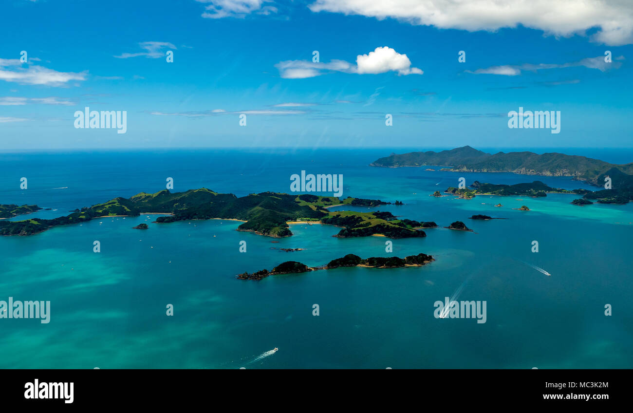 Scenic Bay of Islands, Paihia, Nuova Zelanda Foto Stock