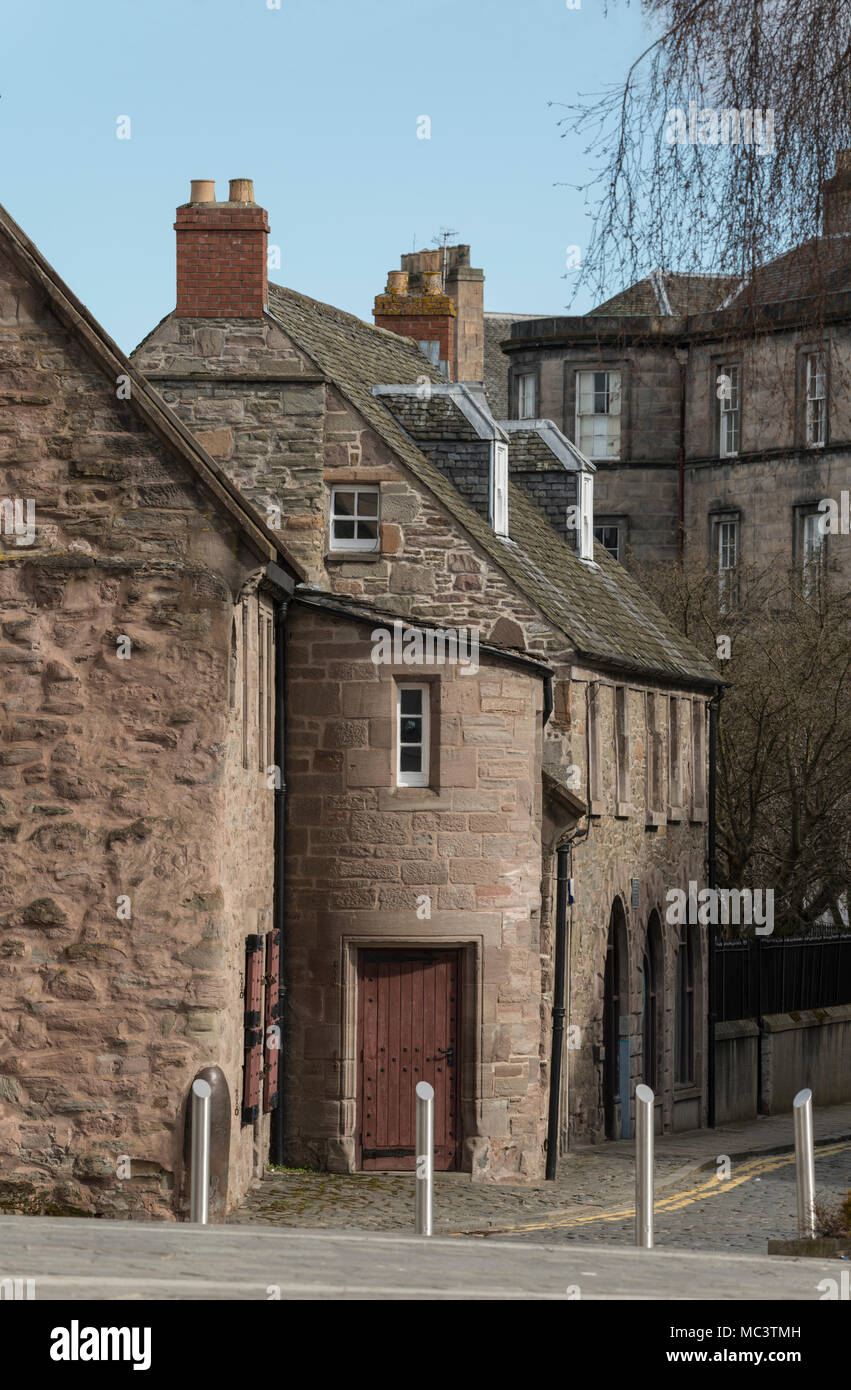 Il Fair Maid's house è il più antico edificio secolare in Perth e ora ospita un centro visita e la Royal Geographical Society Scotland, Regno Unito. Foto Stock