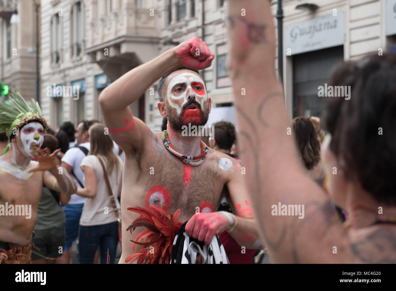 Da Palermo orgoglio, il big one Gay Pride nell area del Mediterraneo Foto Stock