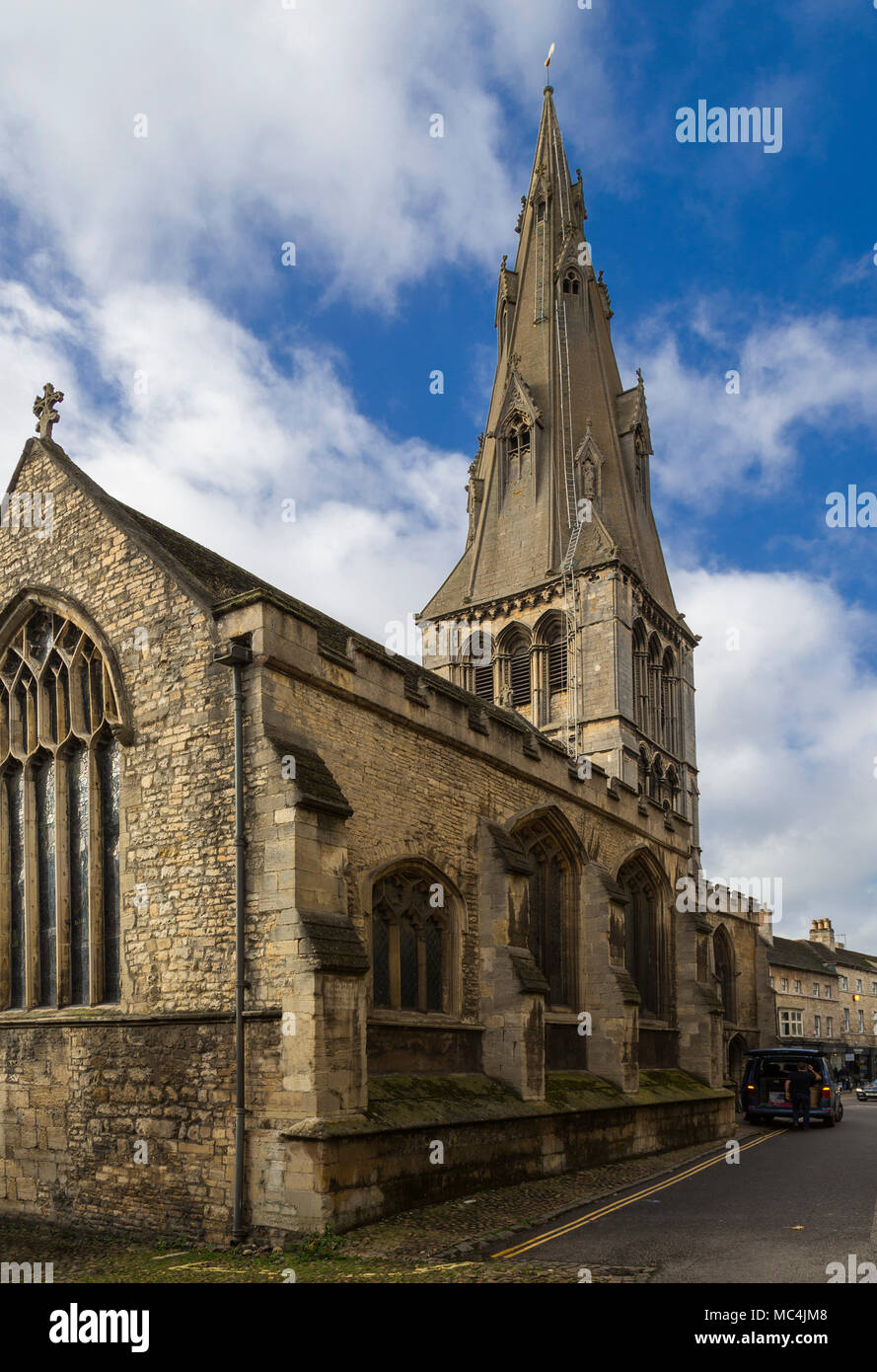 I vecchi edifici su Stamford street. Foto Stock