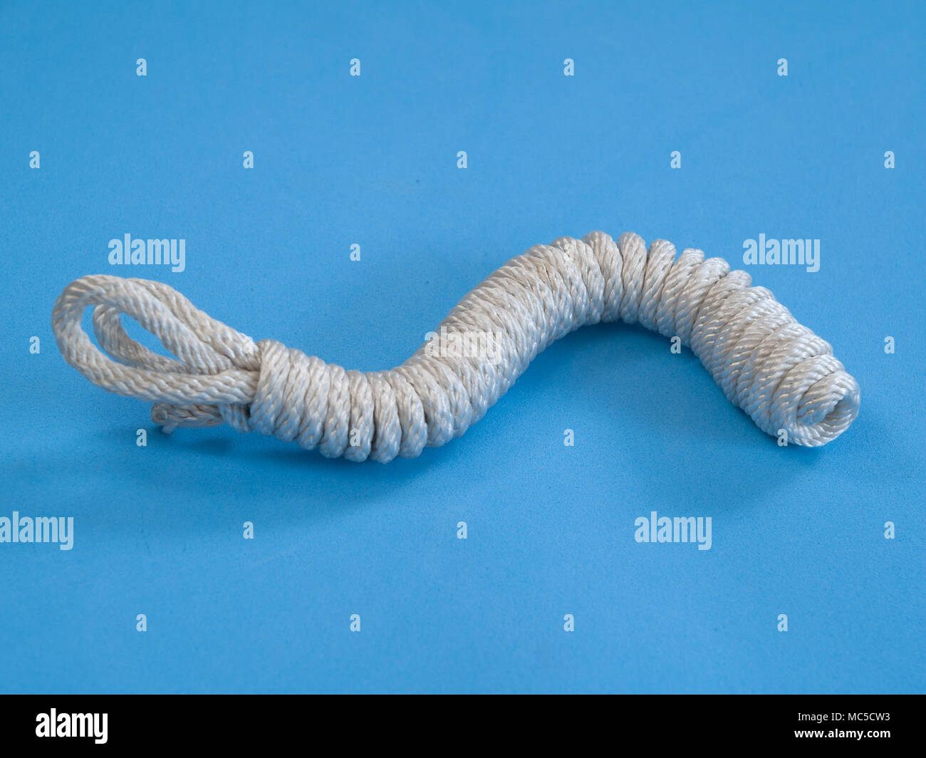 Corda ,realizzato a partire da fibre naturali o sintetiche. Foto Stock