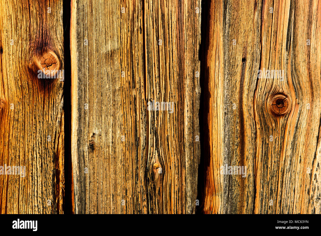Grunge vecchio tavolato in legno con texture come sfondo Foto Stock