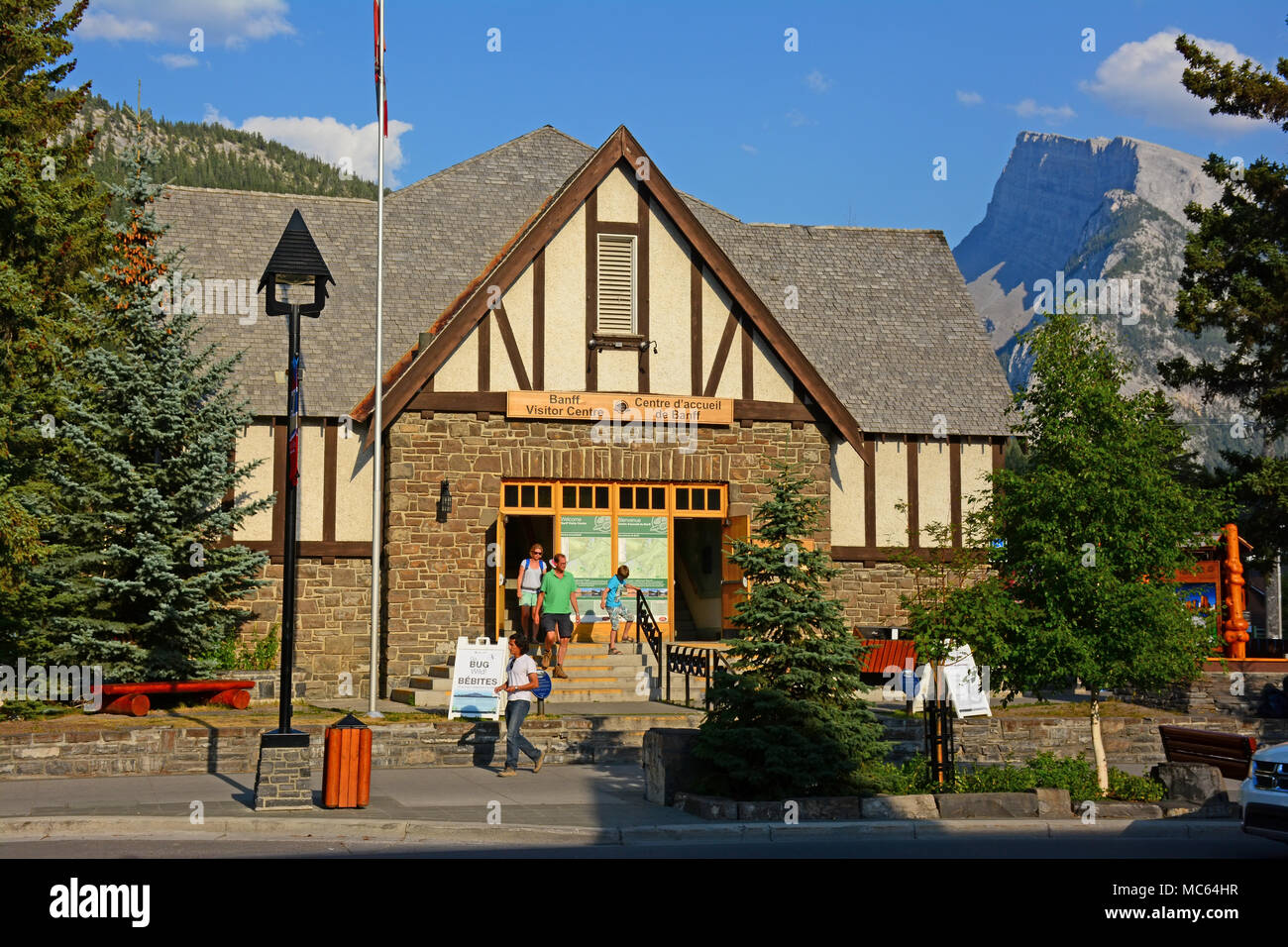 Banff main street, Alberta, Canada Foto Stock