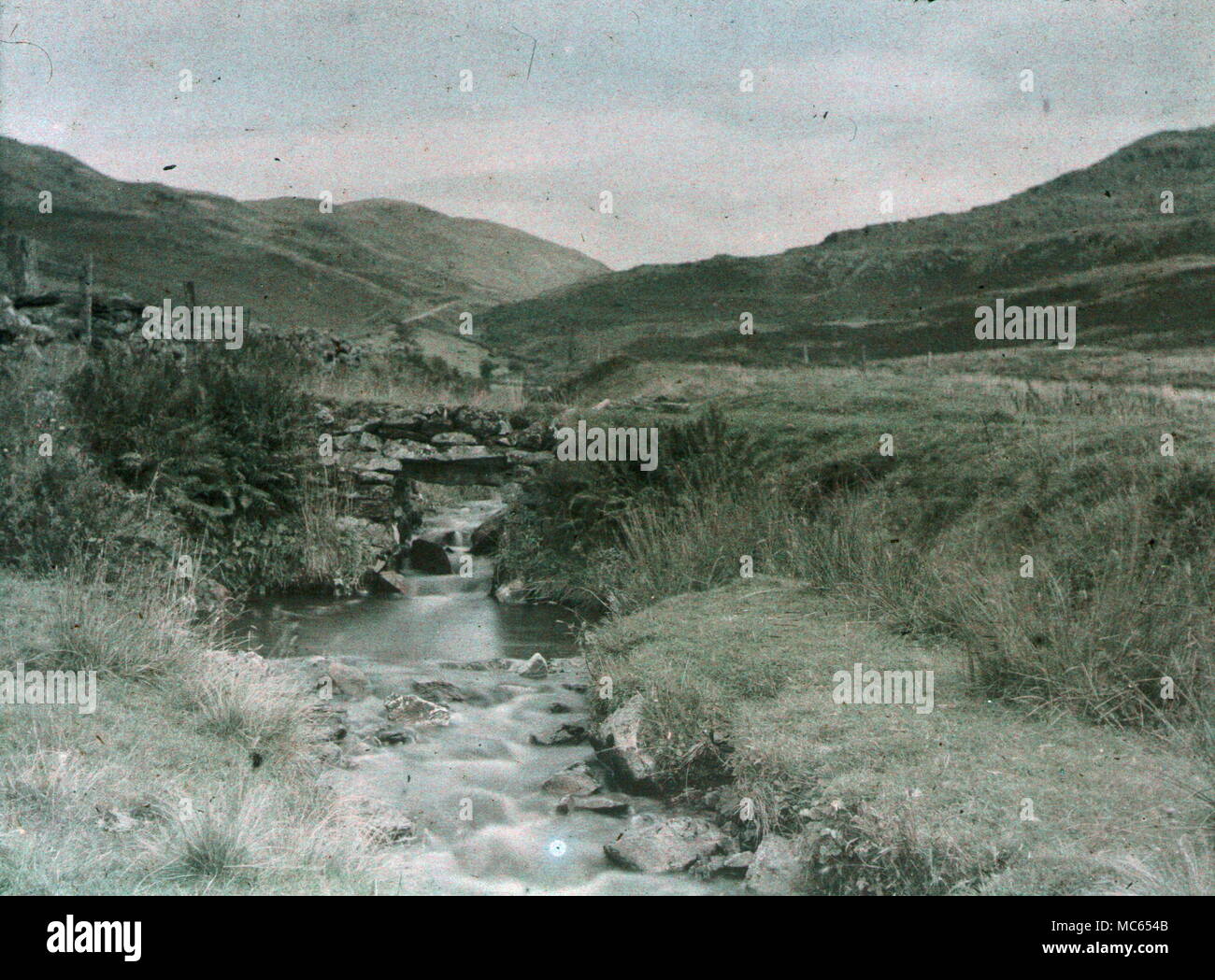 AJAXNETPHOTO. 1920 s (CIRCA). MERIONETHSHIRE, GALLES, REGNO UNITO. - VISTA FATTA CON LA PRIMA PELLICOLA A COLORI AUTOCHROME. FOTOGRAFO:UNKNOWN © COPYRIGHT IMMAGINE DIGITALE AJAX FONTE LIBRERIA IMMAGINI VINTAGE: AJAX RACCOLTA DI IMMAGINI VINTAGE RIF:(C)AVL ACHM 1911 18 Foto Stock