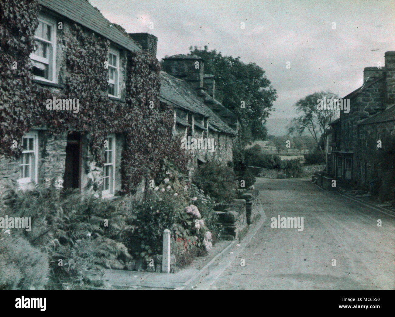 AJAXNETPHOTO. 1920 s (CIRCA). MERIONETHSHIRE, GALLES, REGNO UNITO. - VISTA FATTA CON LA PRIMA PELLICOLA A COLORI AUTOCHROME. FOTOGRAFO:UNKNOWN © COPYRIGHT IMMAGINE DIGITALE AJAX FONTE LIBRERIA IMMAGINI VINTAGE: AJAX RACCOLTA DI IMMAGINI VINTAGE RIF:(C)AVL ACHM 1911 31 Foto Stock