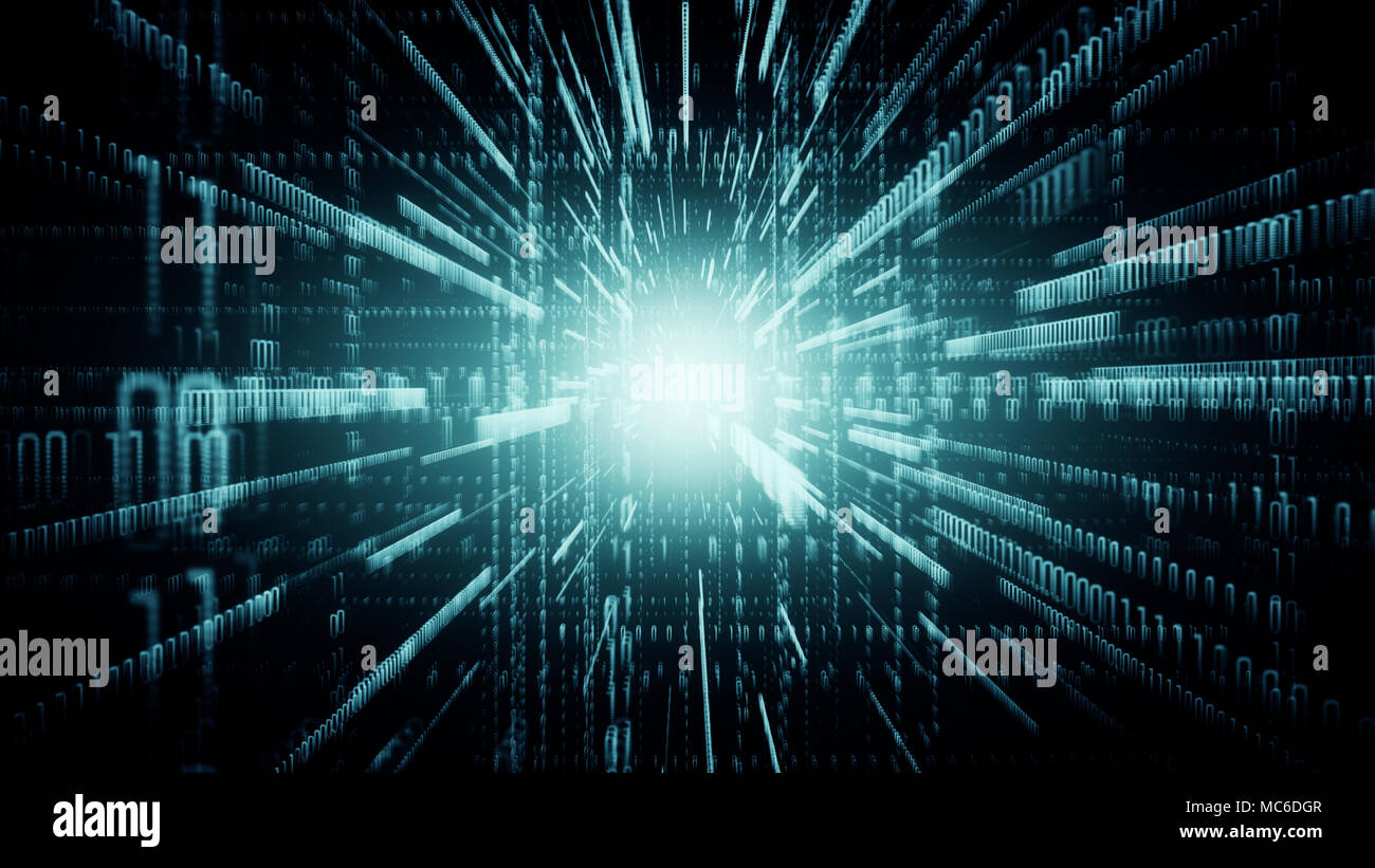 Trasferimento di informazioni, il cloud computing e la grande concetto di dati Foto Stock