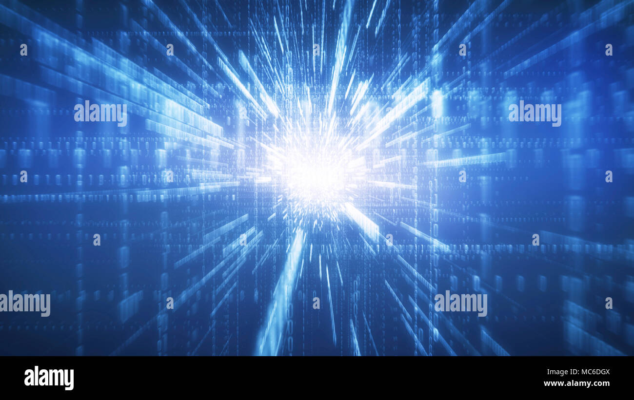 Trasferimento di informazioni, il cloud computing e la grande concetto di dati Foto Stock