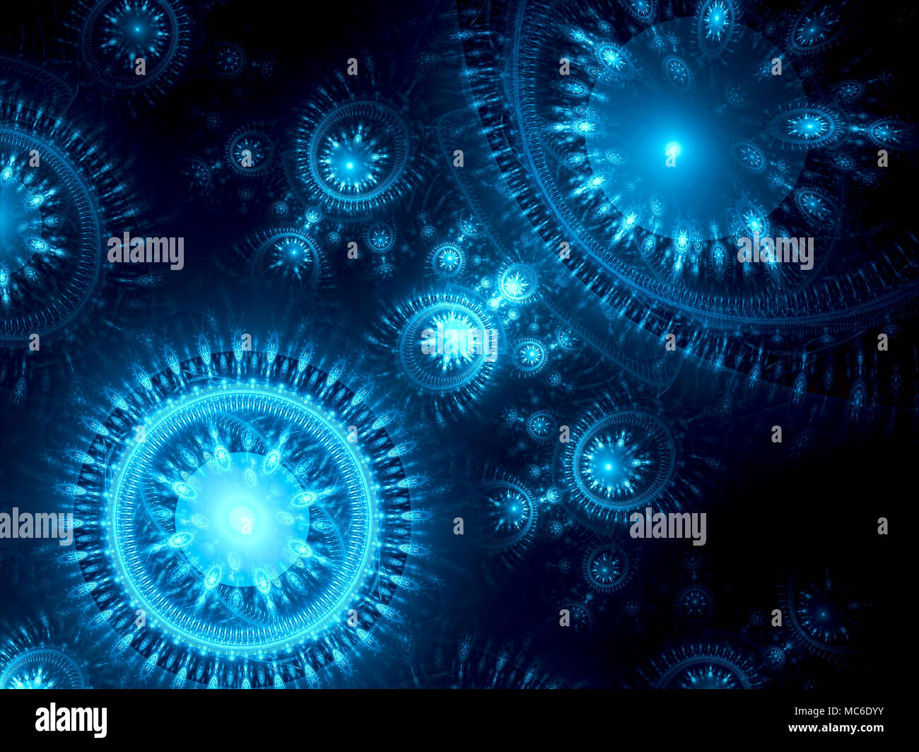 Modello di enigmatico - abstract computer-immagine generata. Arte frattale: composizione mistico dalle forme insolite, simile ai gioielli. Sci-fi o esoterica il Foto Stock