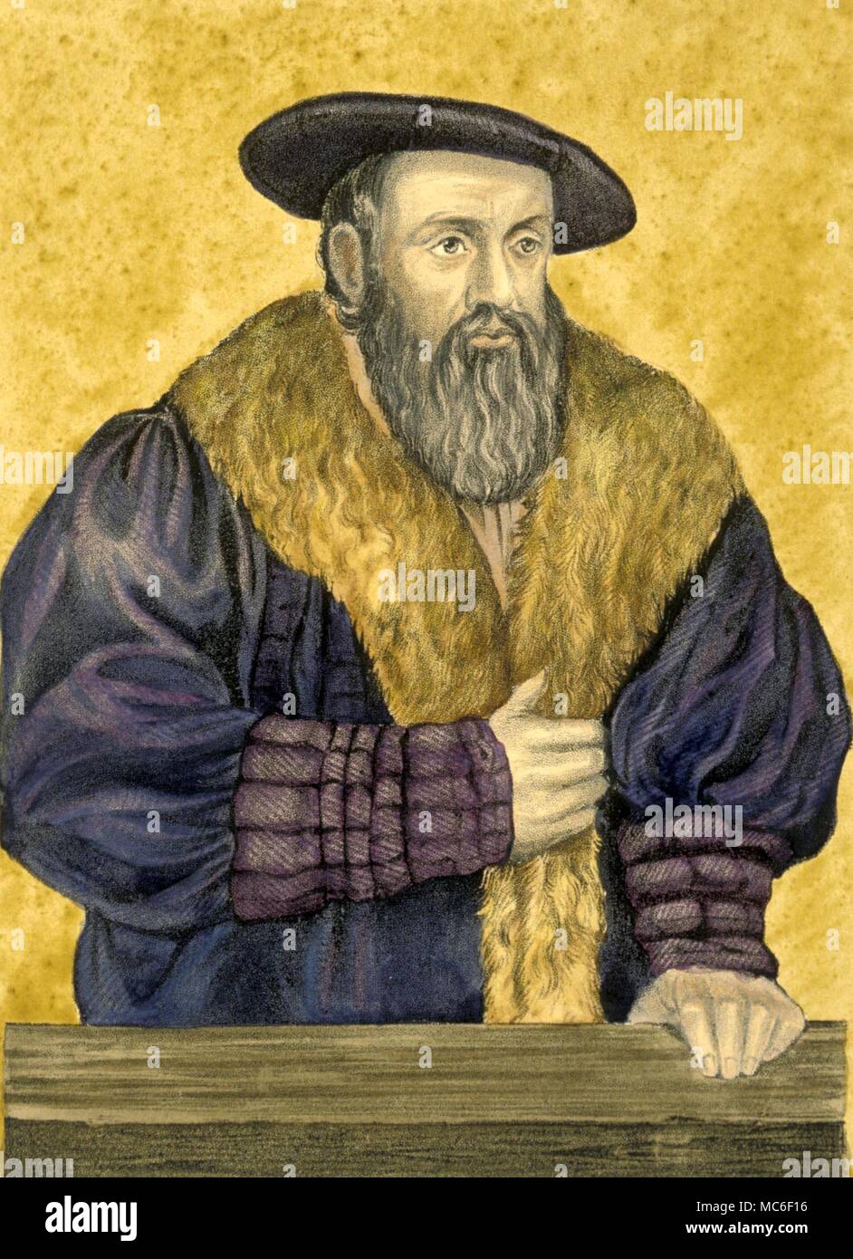 Strega - Giovanni Keplero, il tedesco astronomo e astrologo, (1571-1630), la cui teoria di cicli planetari e le armoniche rivoluzionato (medievale) tolemaico astronomia Foto Stock