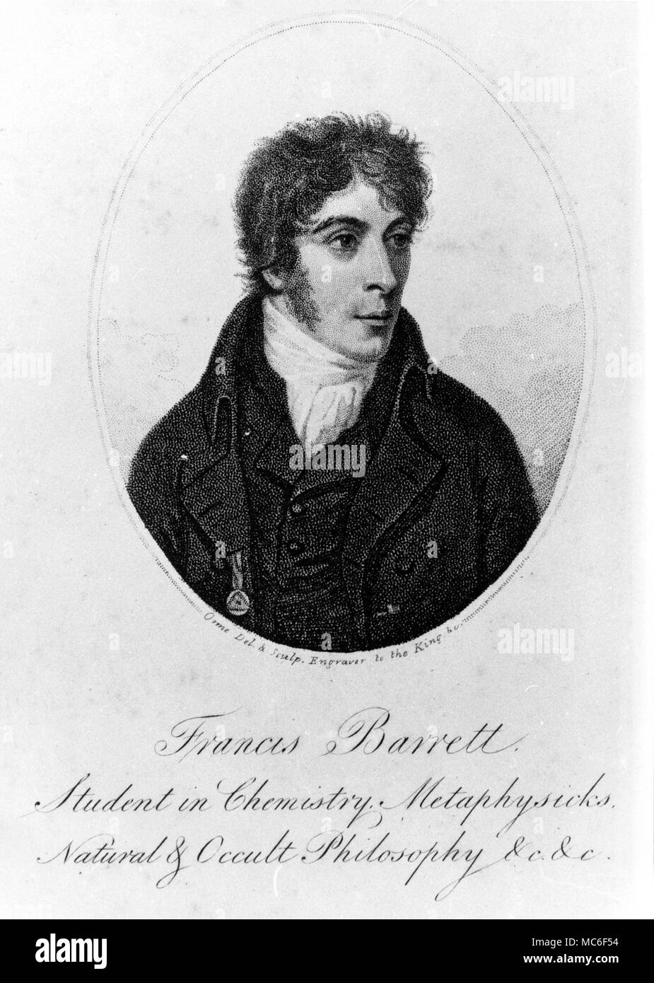 Strega, Francesco Barrett, demonologist, da "Il mago o Celeste Intelligencer', 1801. Foto Stock