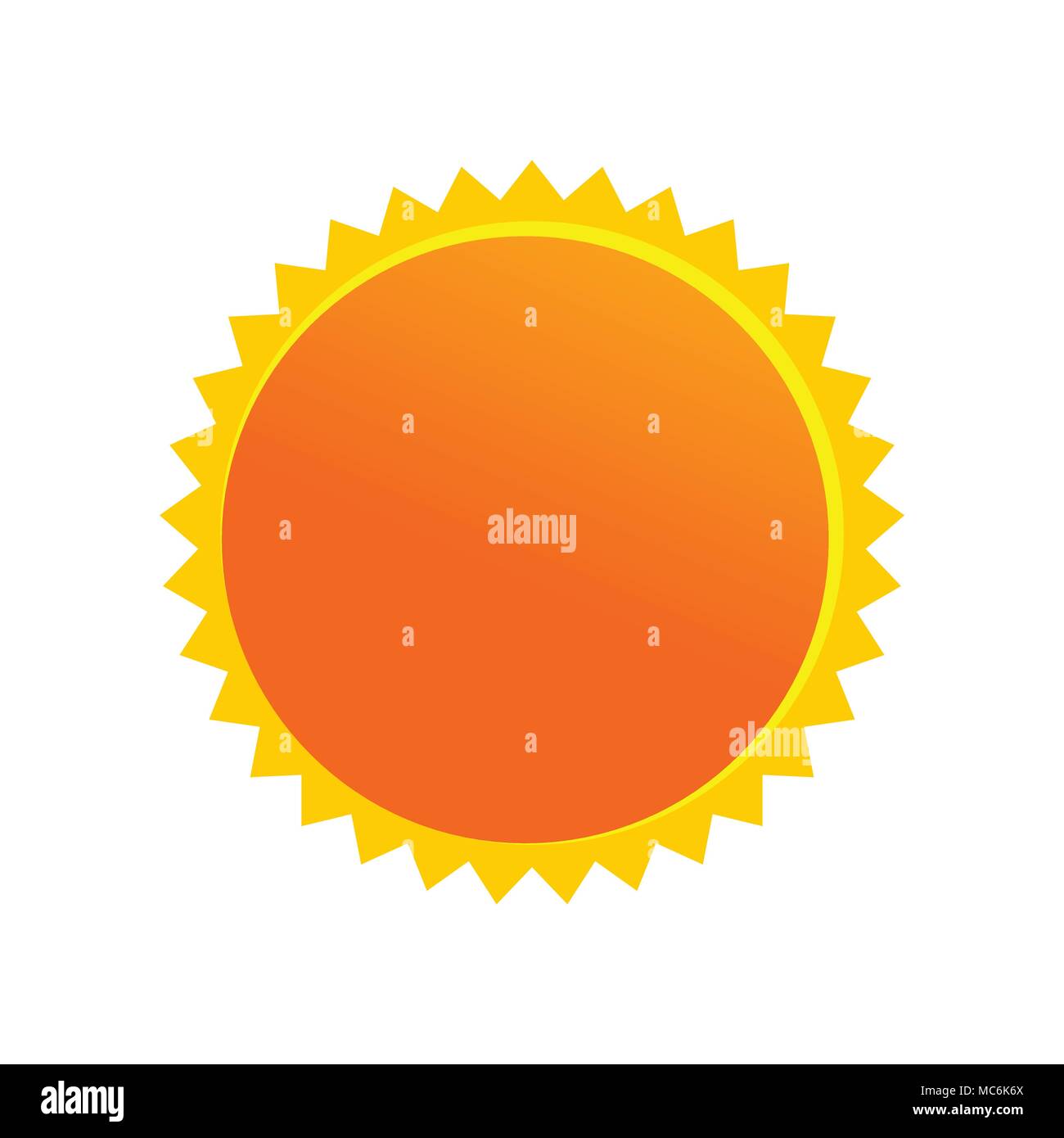 Sun disegno animato simbolo Vettore Graphic Logo Design Illustrazione Vettoriale