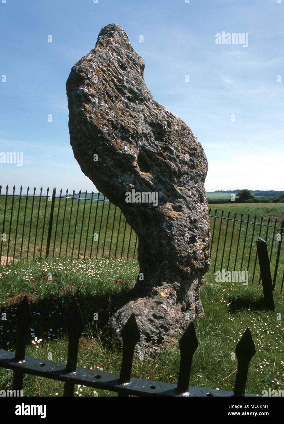 Haunted luoghi - Rollright Stones. Doppio occults qui, come il Re della pietra (un Menhir) è detto di essere ossessionato dal fantasma di una strega Foto Stock