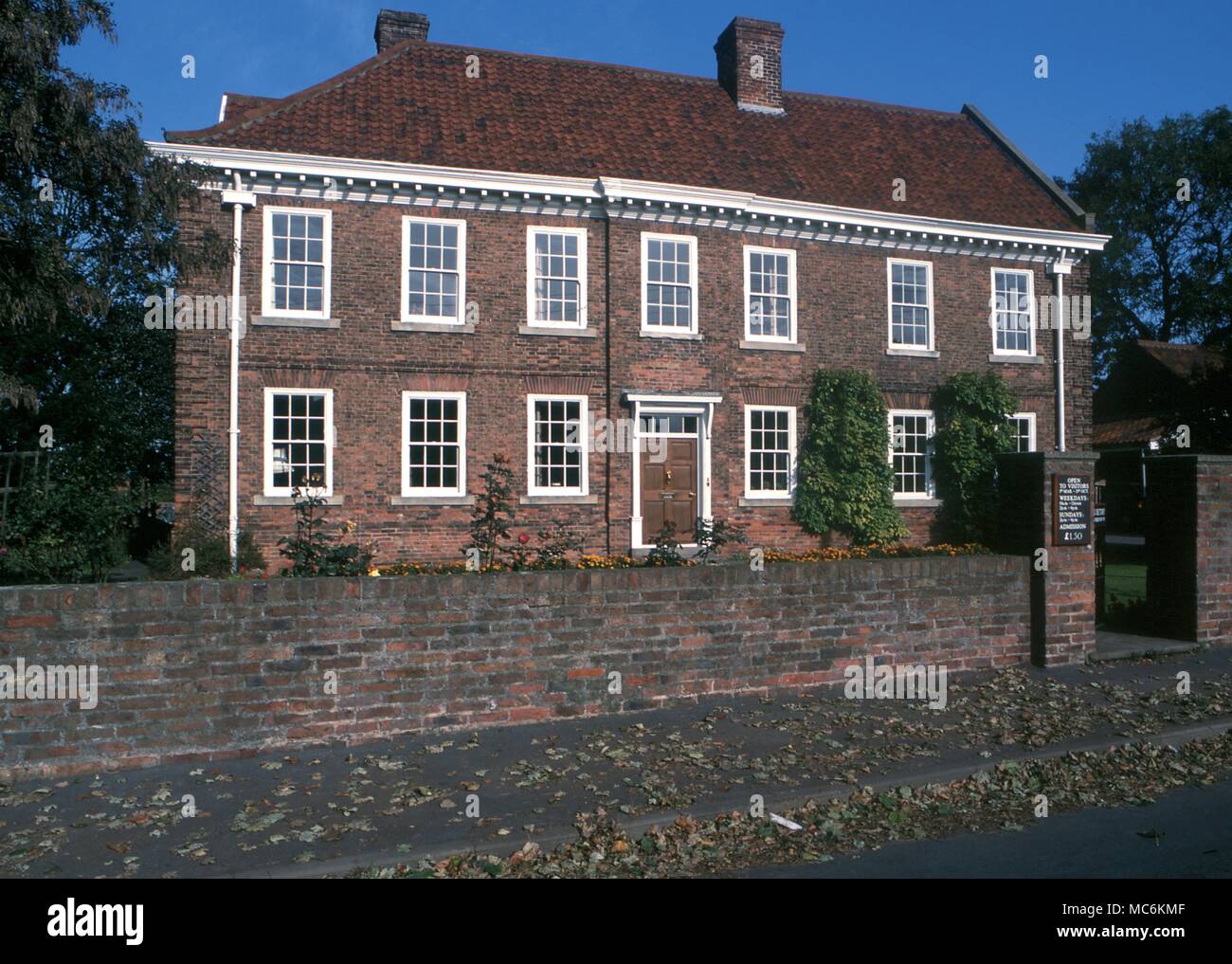 Haunted luoghi- Epworth Old Rectory, ora un museo per la memoria di Wesley famiglia era ossessionato (principalmente poltergeist) da "Vecchio Jeffrey'' durante l'inverno del 1715-1716 e per gli anni successivi." Foto Stock