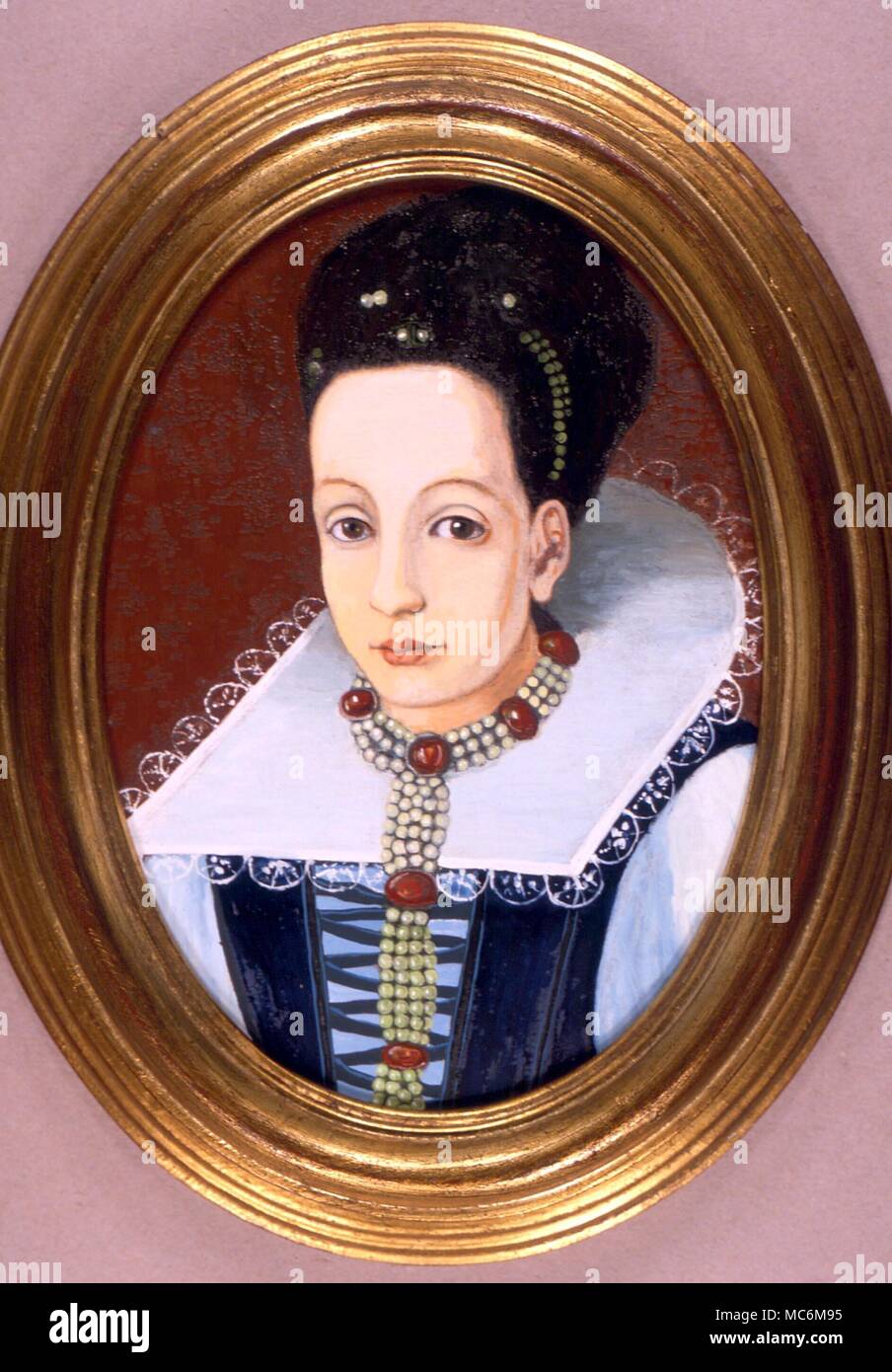 DRACULA - elizabeth bathory. La femmina Dracula, Elisabetta Bathory, che hanno torturato a morte e bevuto il sangue di molti del suo servo ragazze. Dopo il XVII secolo ritratto. (Elizabeth Bathori) Foto Stock