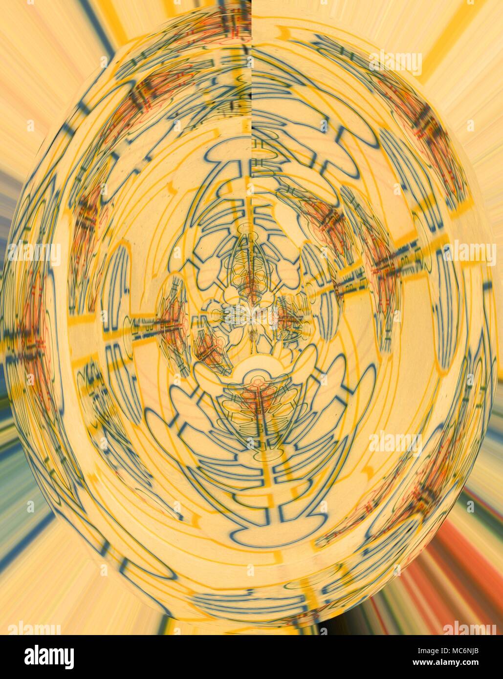 La Cabbala - Albero della vita [12] Fantasia sulla Sephirothic albero o albero della vita. Foto Stock