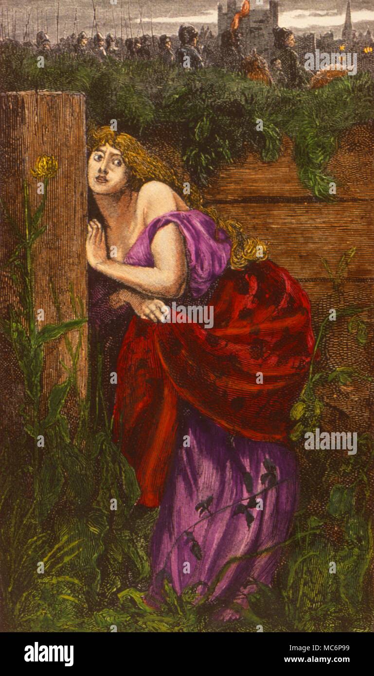 Il XV secolo strega, Jane Shore, padrona di Edward IV, forse falsamente accusata di stregoneria per motivi politici piuttosto che per essere una strega. WITCHCRAFT - JANE SHORE xv secolo strega, Jane Shore, padrona di Edward IV, forse falsamente accusata di stregoneria per motivi politici Foto Stock