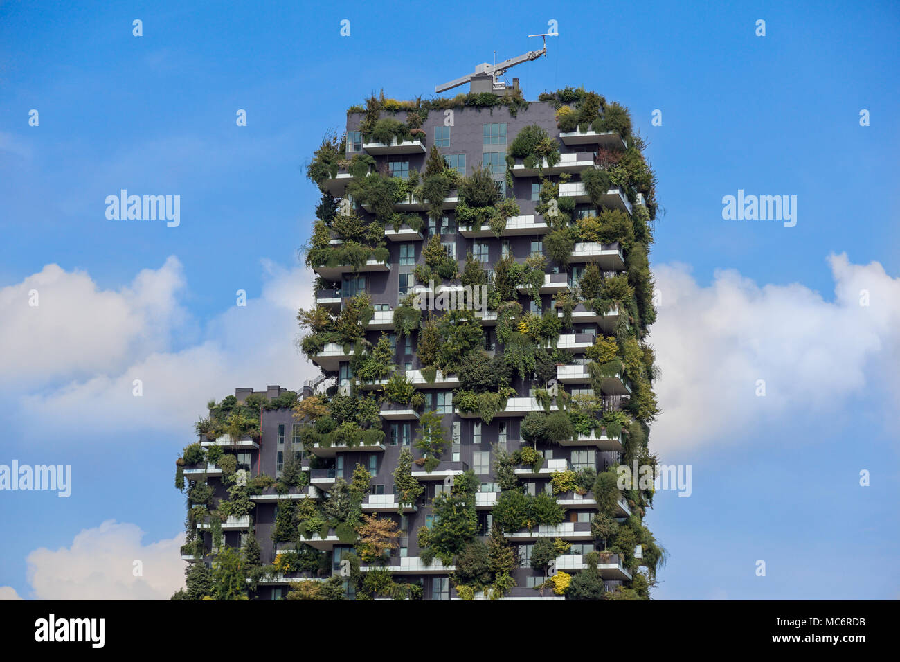 Milano, Italia - 04 Maggio 2018: Bosco Verticale, bosco verticale edifici di appartamenti nella zona di Porta Nuova della città Foto Stock