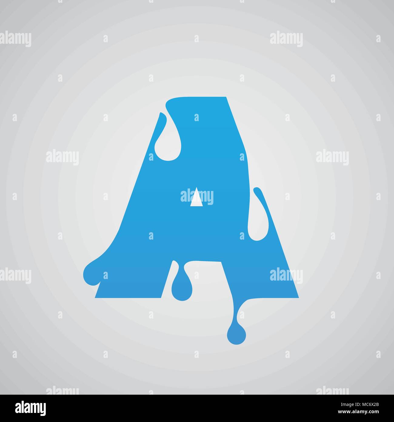 Blu carattere di flusso, vettore Illustrazione Vettoriale