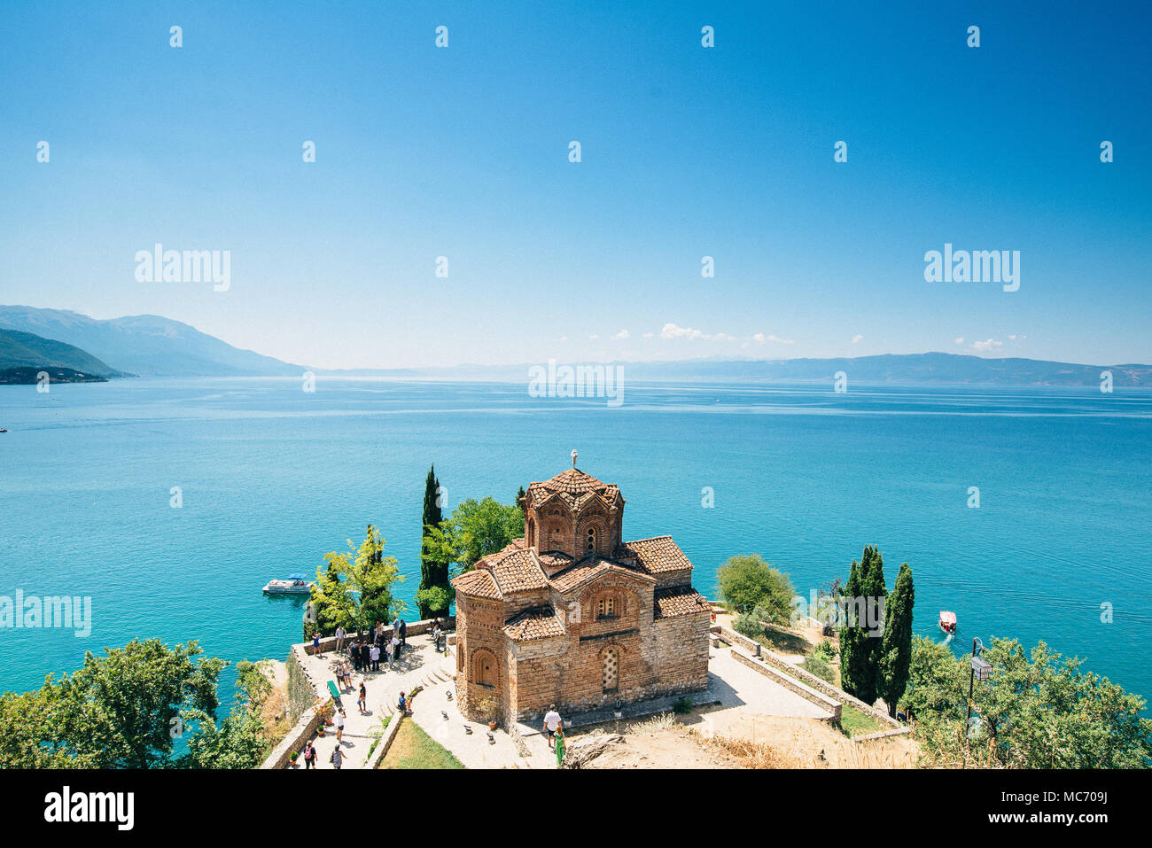 Chiesa di San Giovanni a Kaneo, Ohrid Macedonia Foto Stock