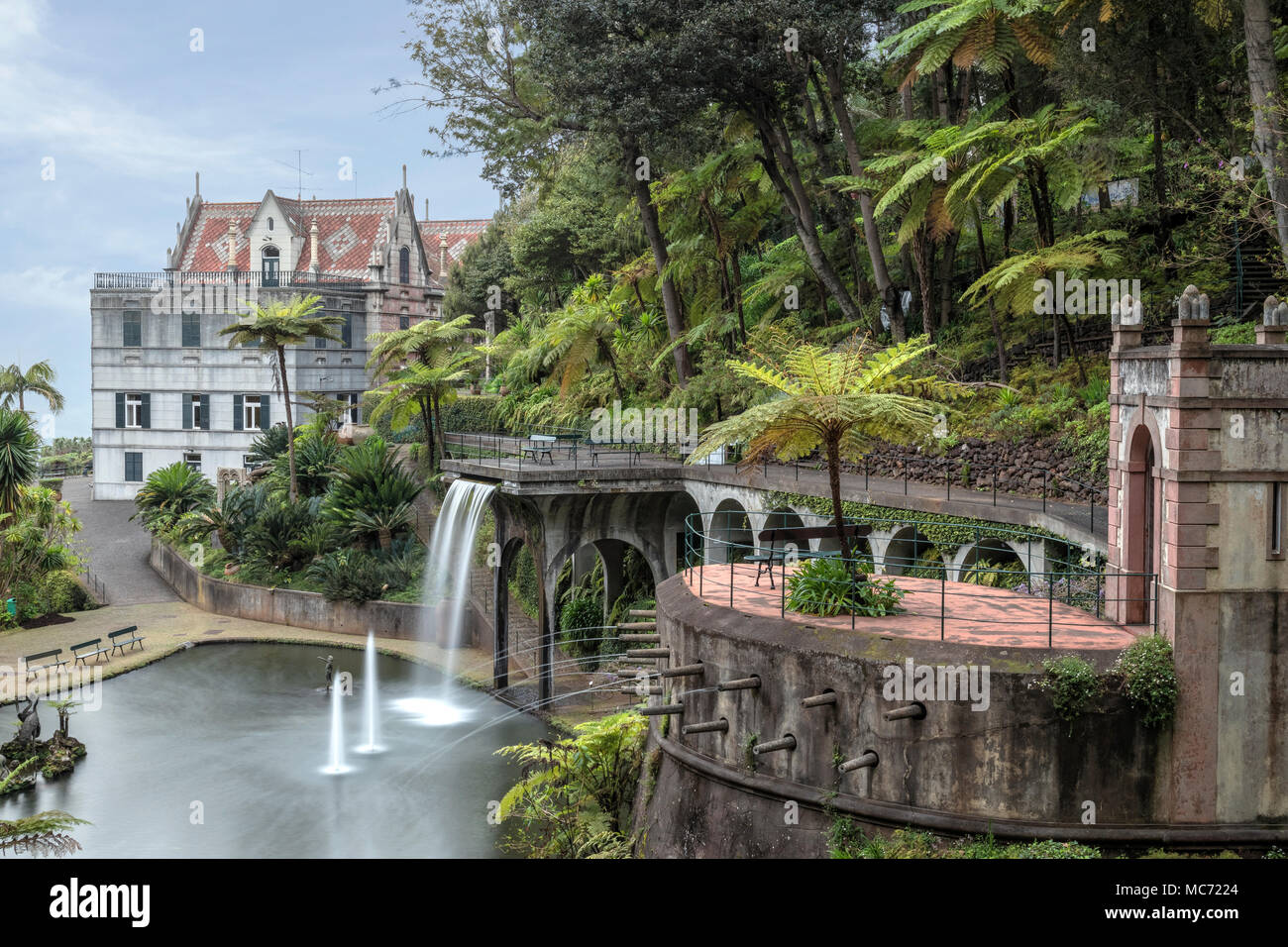 Monte Palace Tropical Garden, Funchal, Madeira, Portogallo, Europa Foto Stock
