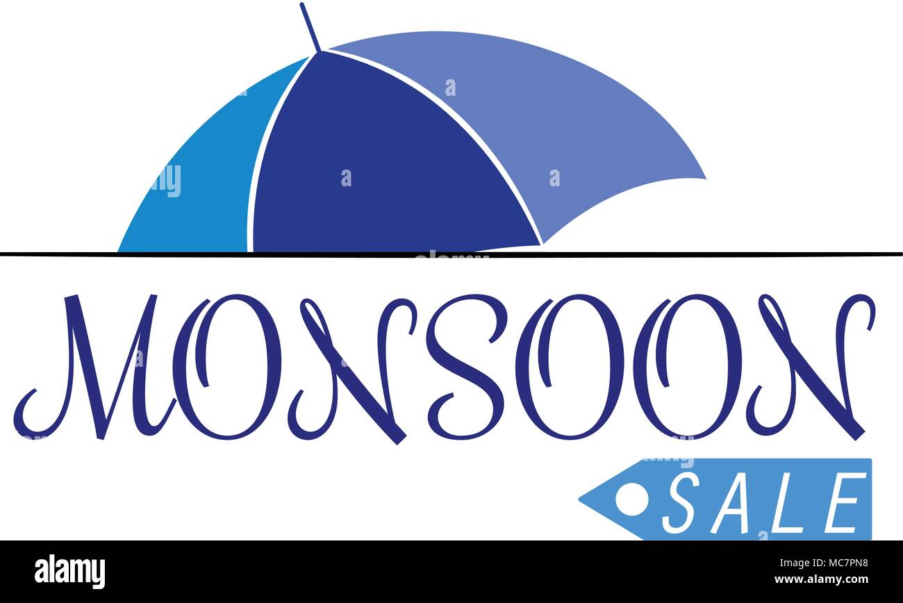Abstract monsone di vendita Illustrazione Vettoriale