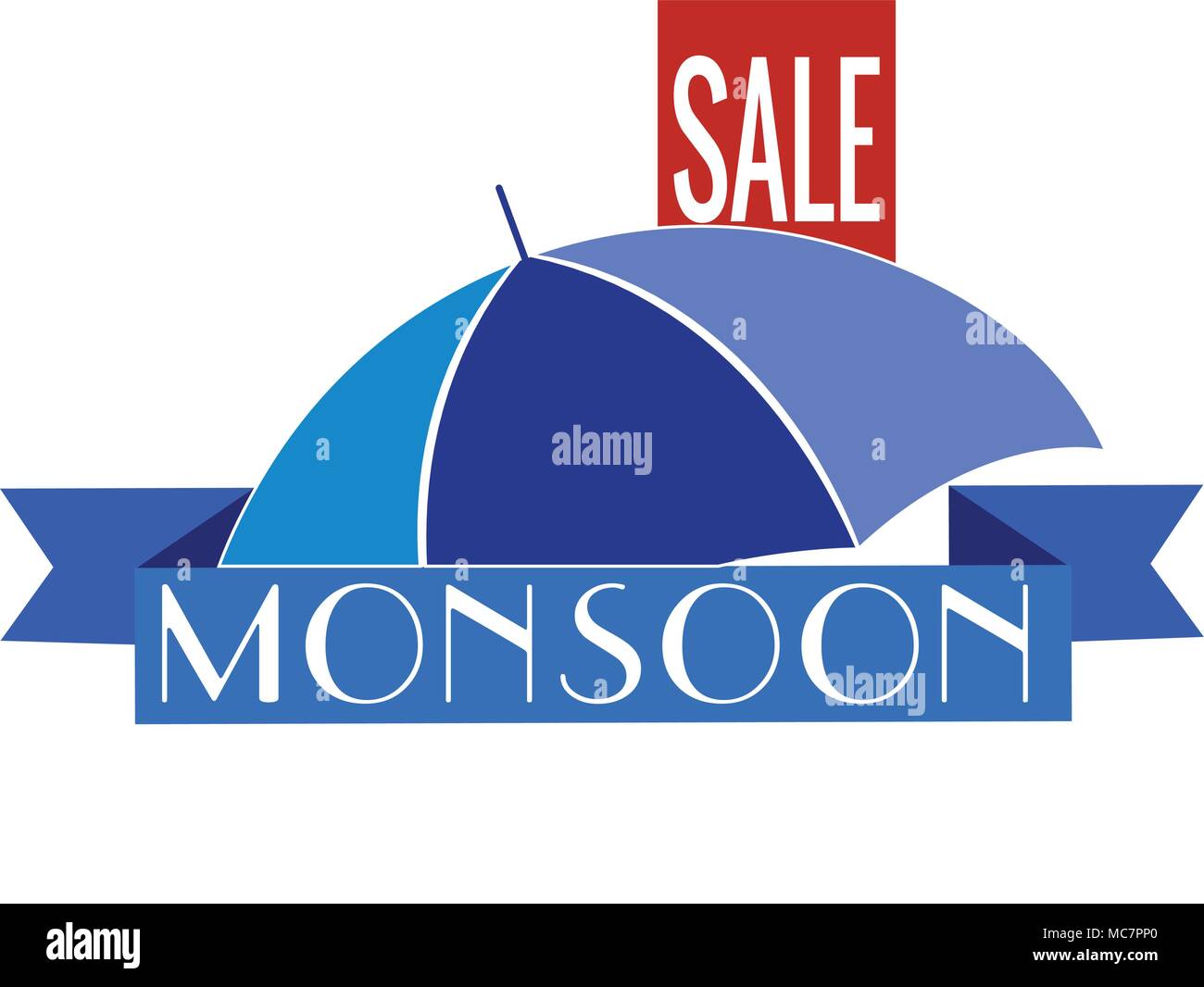 Abstract monsone di vendita Illustrazione Vettoriale
