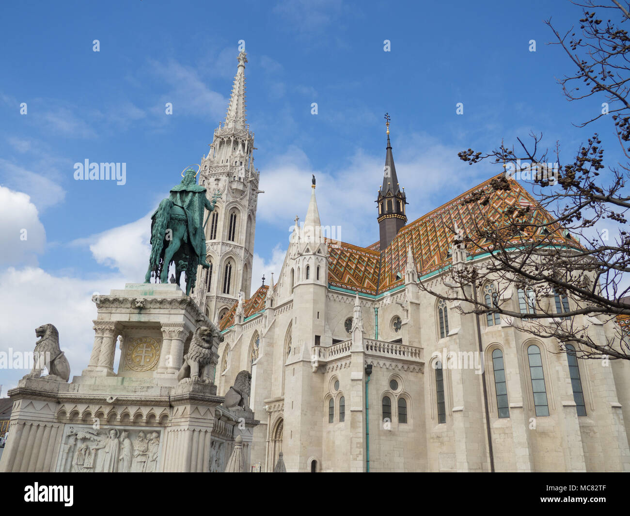 La Chiesa di San Mattia a Buda Hill Foto Stock