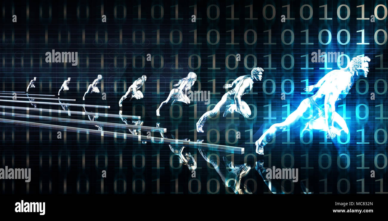 I sistemi di informazione o è come un business globale Foto Stock