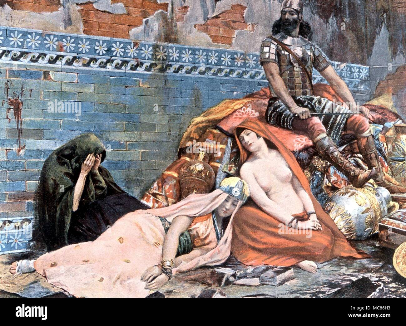 La tortura 'Spoils di guerra' da G Rochegrosse, 1893. Dal 1895 World Columbian Exposition catalogo, "l'arte del mondo" Foto Stock