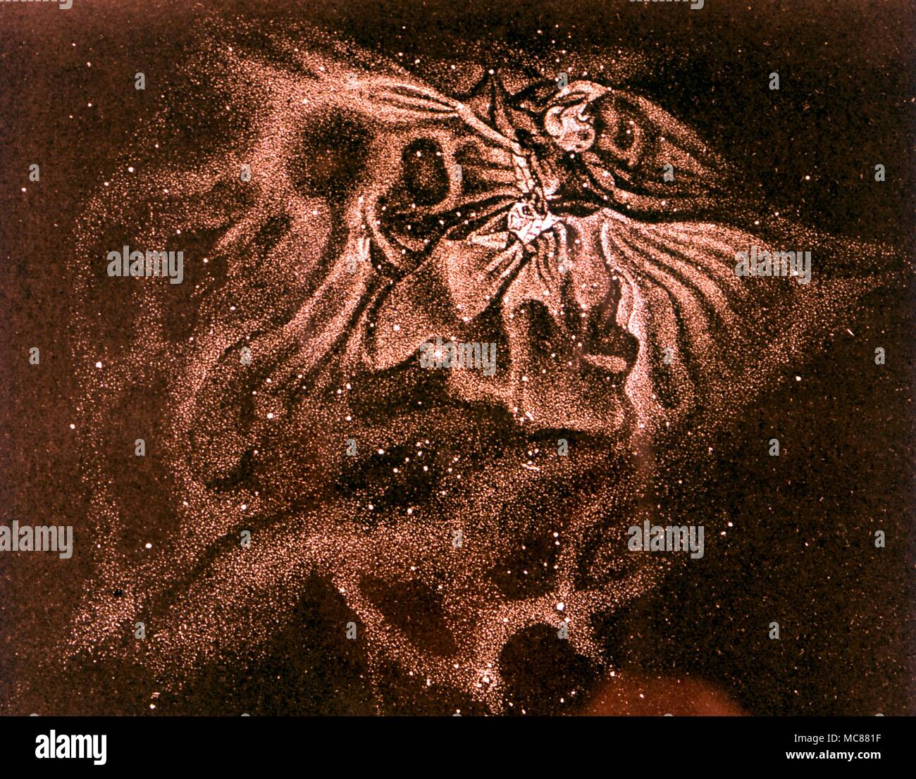 Astrologia costellazione la grande nebulosa di Orione Foto Stock