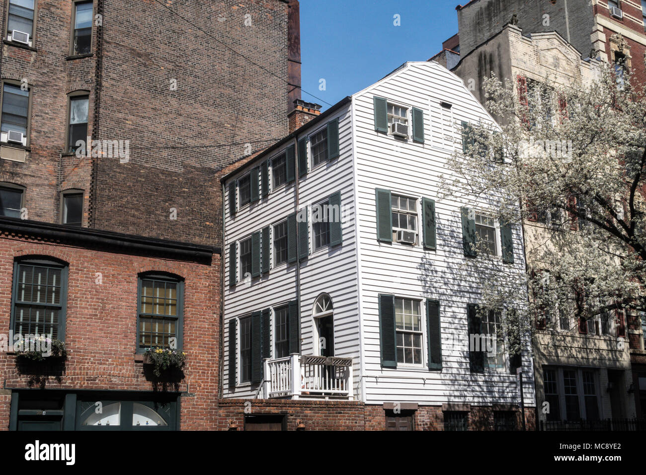 Agriturismo in legno sulla East 29th Street, New York City, Stati Uniti d'America Foto Stock