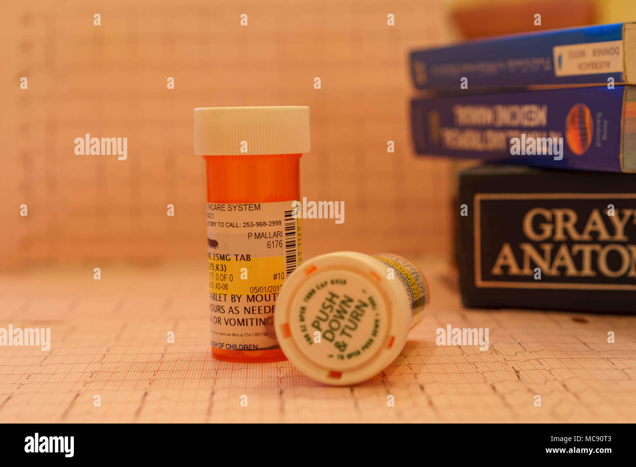 I farmaci salvavita Foto Stock