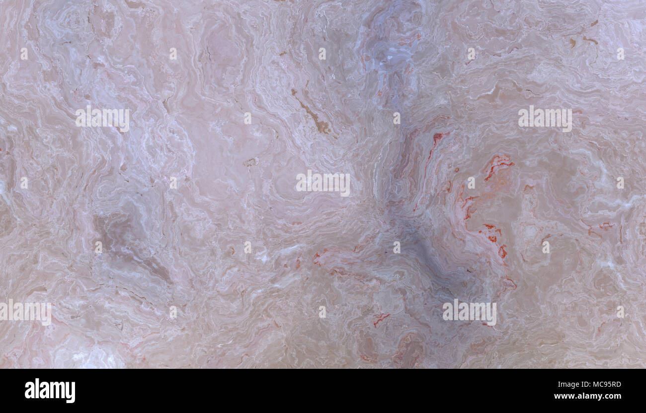 In marmo beige con pattern curly vene. Abstract texture e background. Morbido Colorato 2D illustrazione Foto Stock