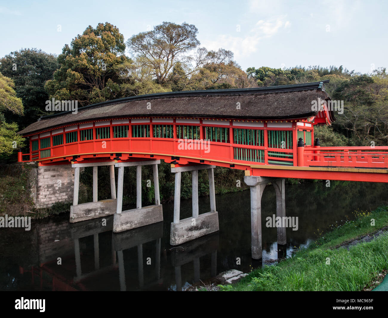 Kurehashi, Kure bridge, Usa Jingu, Oita, Kyushu, Giappone Foto Stock