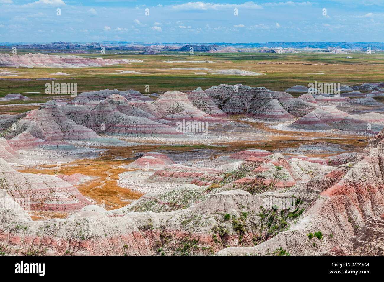 Parco nazionale Badlands in Sud Dakota. Foto Stock