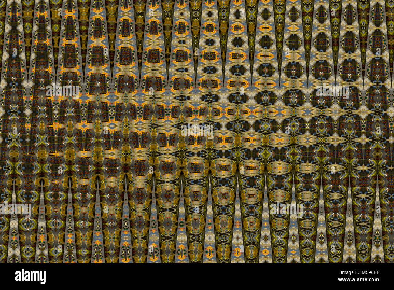 La doppia esposizione foto del soffitto inclinato pareti. Ma realistica unreal frammento della moderna architettura interni. Abstract immagine in bianco e nero di ind Foto Stock
