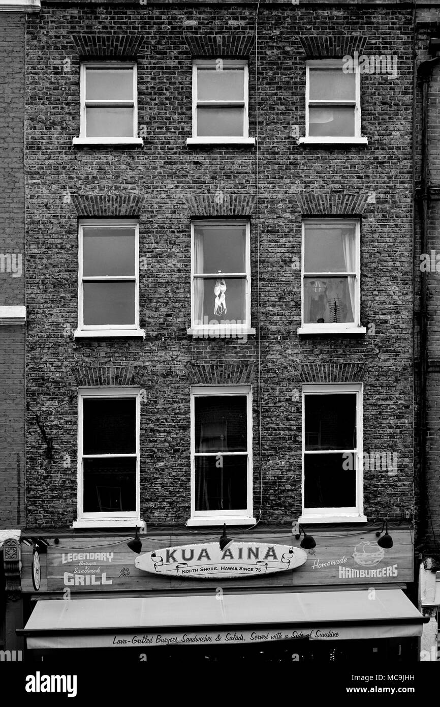 Il vecchio negozio di Londra e bra. Foto Stock