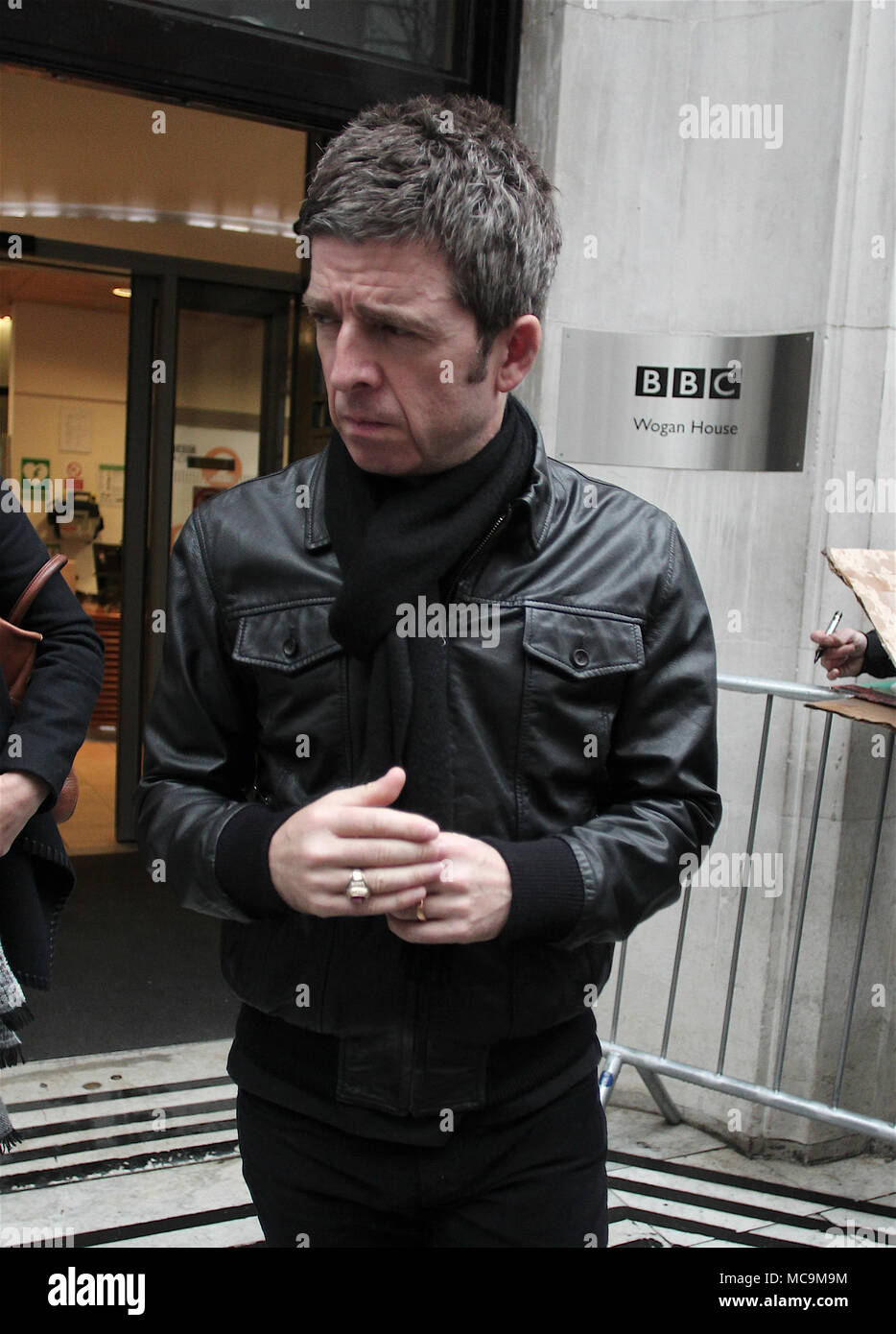 Londra, Regno Unito. Il 20 gennaio, 2018. Noel Gallagher visto lasciare la BBC Radio due studios, Wogan House di Londra Foto Stock