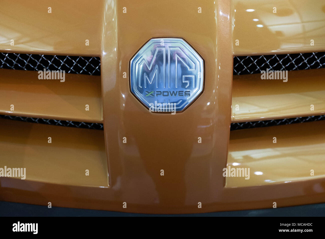 MG auto badge Foto Stock