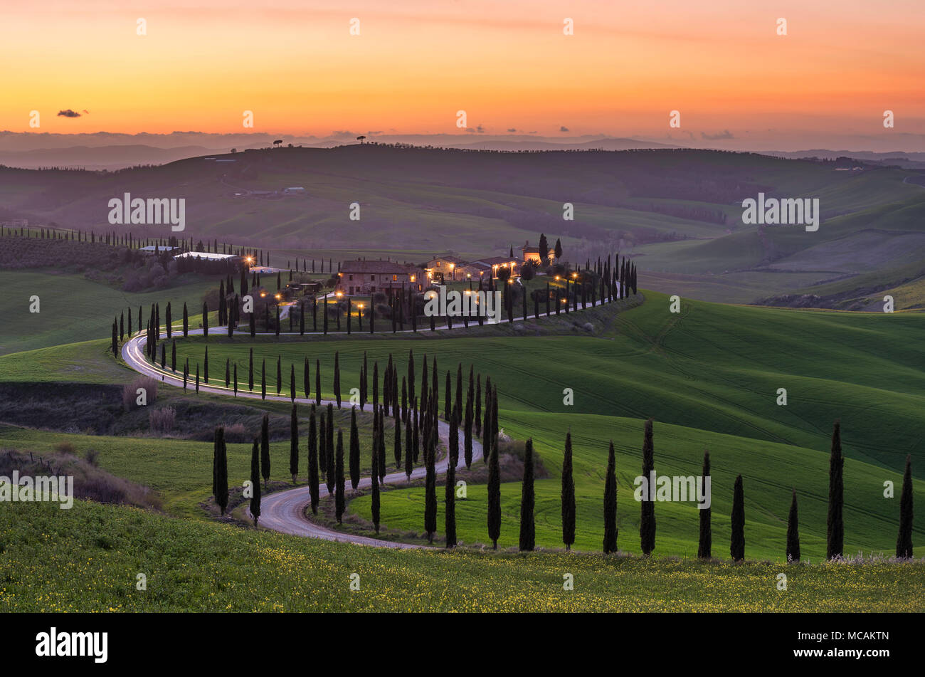 Uno dei luoghi più belli della Terra- Toscana Foto Stock