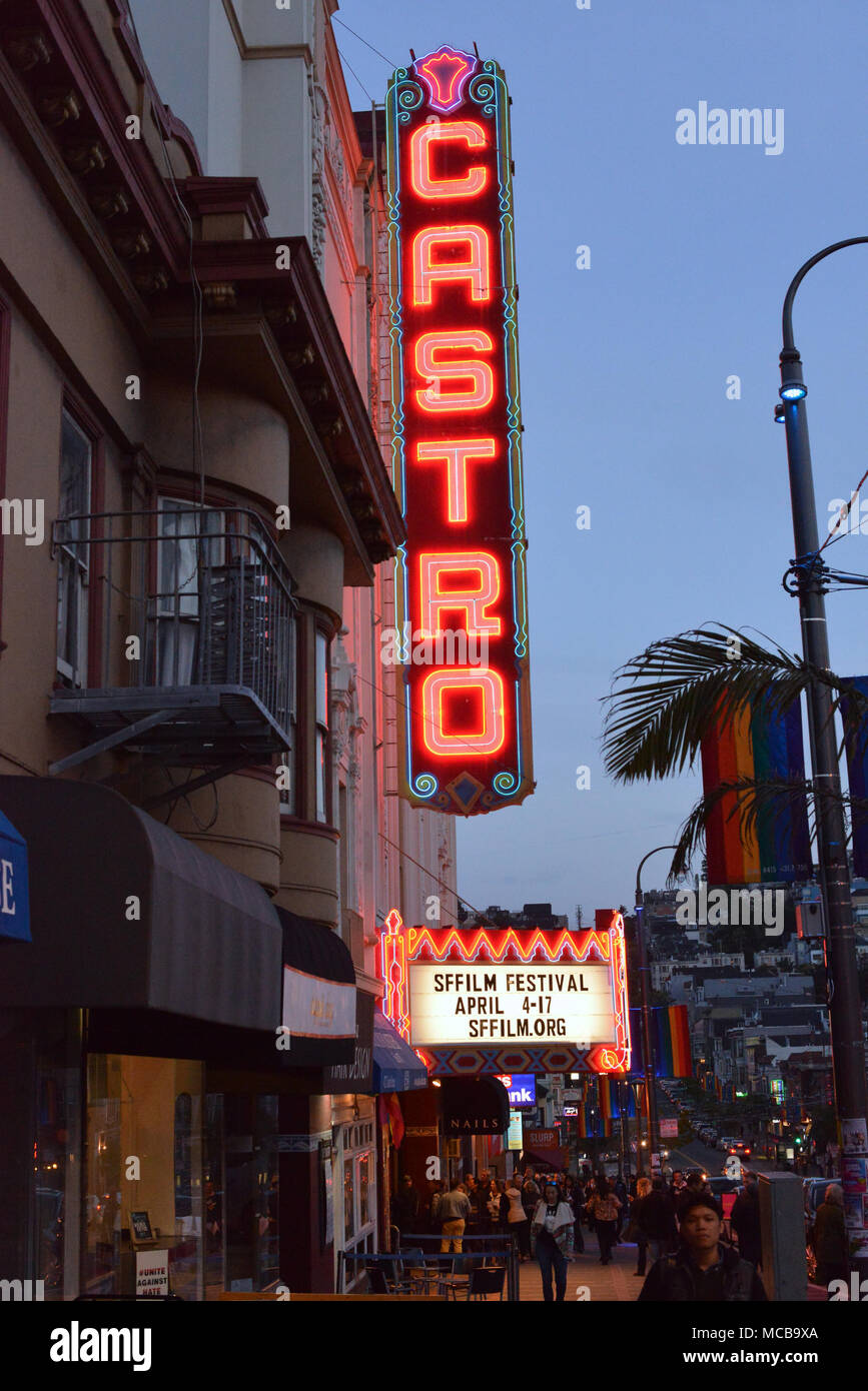 San Francisco, Stati Uniti d'America. Xiv Apr, 2018. Atmosfera al 'cattiva reputazione' proiezione al San Francisco Film Festival con un Q&A in Castro Theatre sabato 14, 2018. Credito: la foto di accesso/Alamy Live News Foto Stock