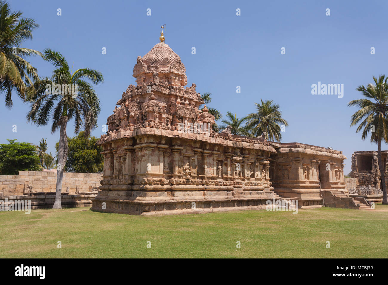 Asia, India, nello Stato del Tamil Nadu, Gangaikonda Cholapuram, il tempio di Brihadisvara Foto Stock