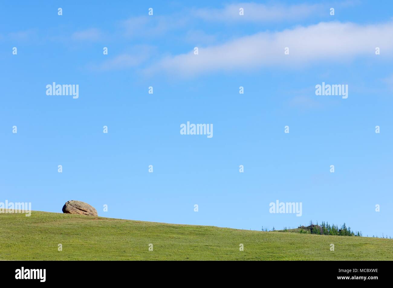 Paesaggio in Gorkhi Terelji National Park, Mongolia Foto Stock