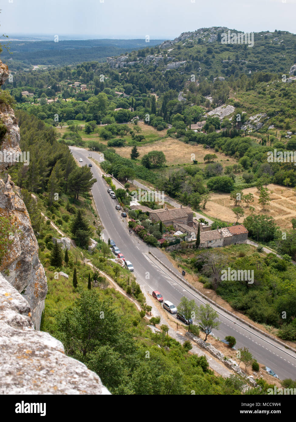 Val d'Efner, Les Baux de Provence, Bouches-du-Rhone, Provenza, Francia Foto Stock
