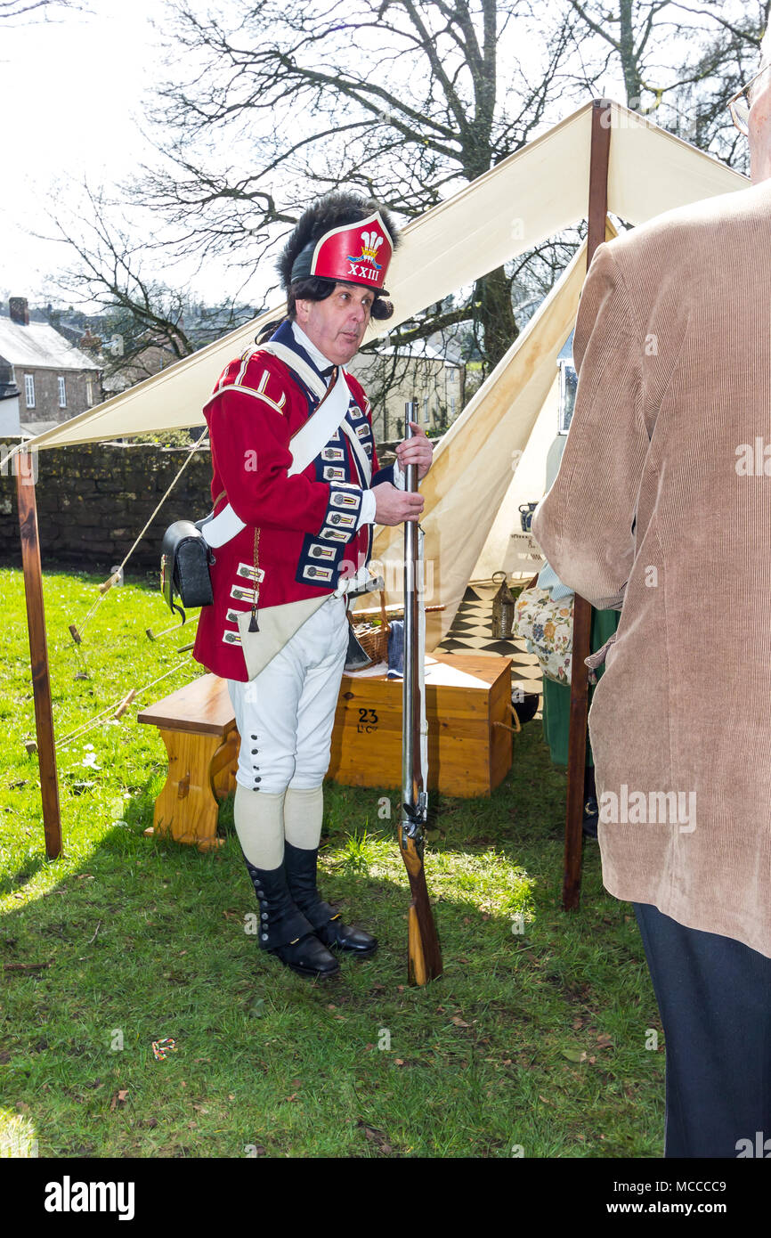 St Briavels storia in azione Foto Stock