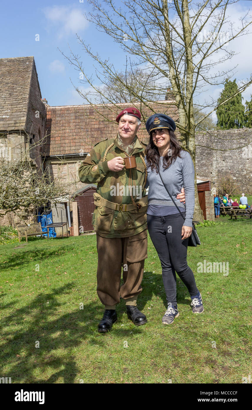 St Briavels storia in azione Foto Stock