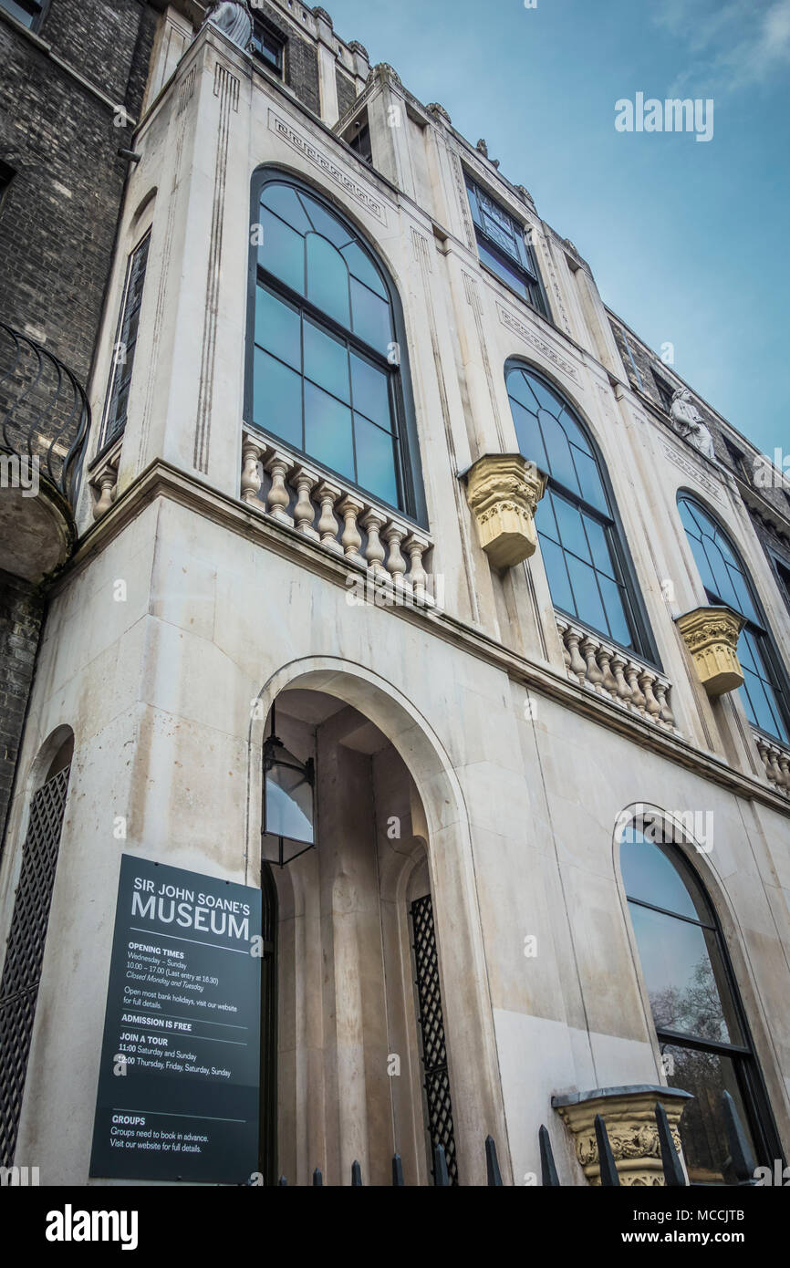 Sir John Soane's Museum, Lincoln's Inn campi, London WC2, Regno Unito Foto Stock